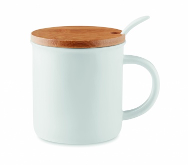 Logotrade promotional gift picture of: Porcelain mug with spoon