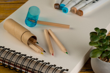 Logo trade promotional item photo of: Wooden crayons BECKY
