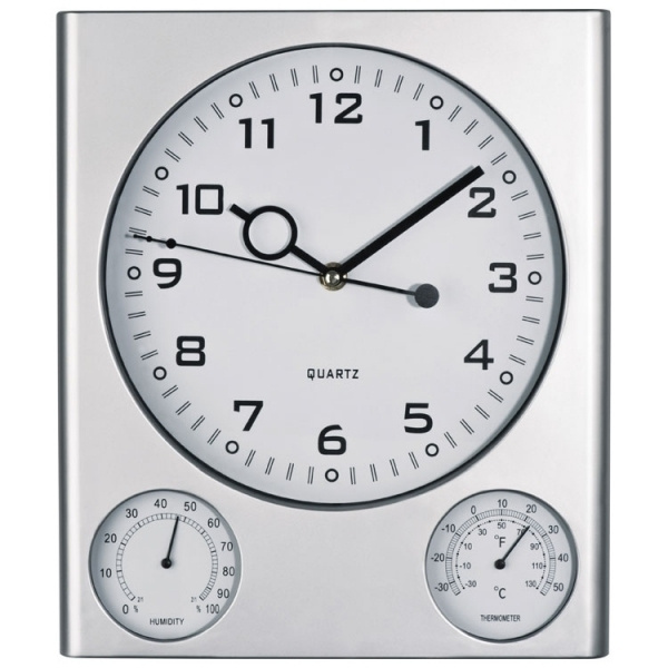 Logo trade advertising products image of: Plastic wall clock DEN HAAG