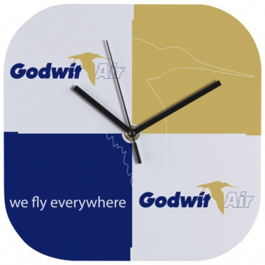 Logo trade promotional merchandise image of: Wall clock with all over clock face BEL AIR