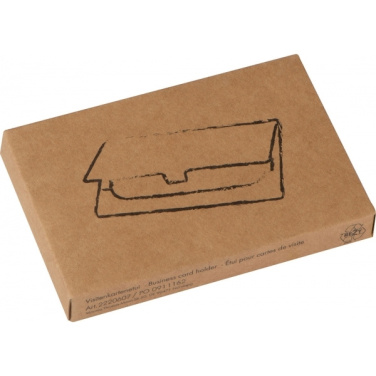 Logotrade promotional merchandise photo of: Metal business card holder CORNWALL