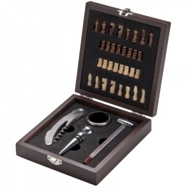 Logotrade promotional gift picture of: Chess wine set SAN GIMIGNANO
