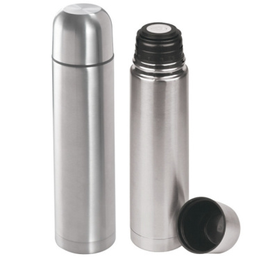 Logotrade promotional giveaway image of: Stainless steel isolating flask VIRGINIA BEACH 100 ml