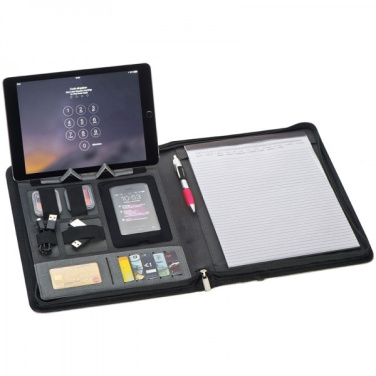 Logo trade advertising products picture of: A4 folder with power bank Elda