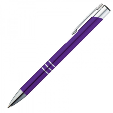 Logo trade promotional giveaways image of: Metal ballpen ASCOT