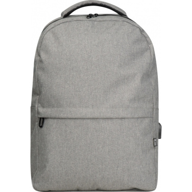 Logo trade promotional giveaways image of: rPET backpack RIMINI
