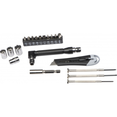 Logo trade promotional giveaway photo of: 22-piece tool set BERINGEN
