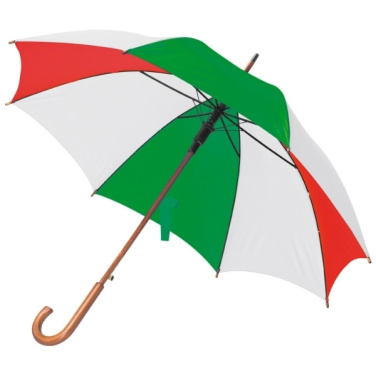 Logo trade promotional products picture of: Wooden automatic umbrella NANCY