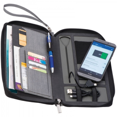 Logo trade corporate gift photo of: Travel folder with power bank Almera