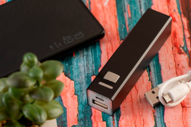 Logotrade promotional giveaway picture of: Metal power bank PORT HOPE 2200mAh