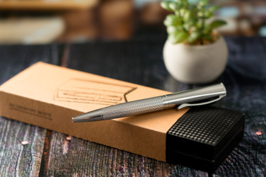 Logo trade promotional merchandise image of: Metal ballpen CHESTER
