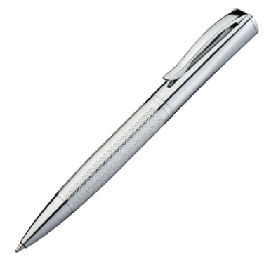 Logo trade promotional products image of: Metal ballpen CHESTER