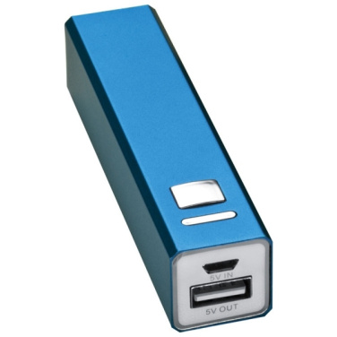 Logotrade promotional merchandise photo of: Metal power bank PORT HOPE 2200mAh