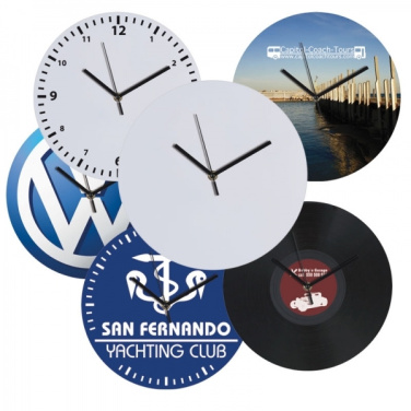 Logo trade business gift photo of: Wall clock with allover clock face VENICE