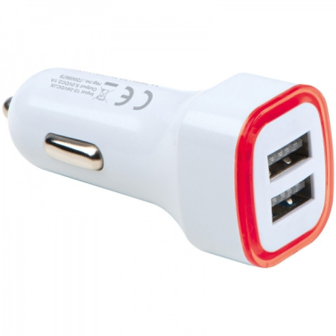 Logotrade promotional giveaway image of: USB charging adapter KFZ FRUIT