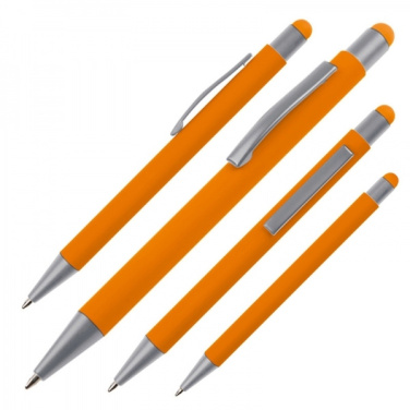 Logotrade promotional merchandise image of: Metal ballpen touch pen soft touch SALT LAKE CITY