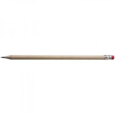 Logo trade promotional products image of: Pencil with eraser HICKORY