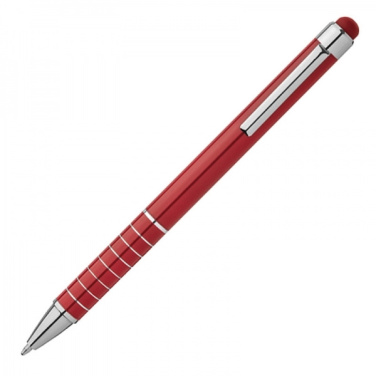 Logo trade promotional giveaway photo of: Metal ballpen with touch pen LUEBO
