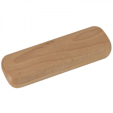 Logo trade business gifts image of: Wooden writing set ballpen and roller INDIANAPOLIS