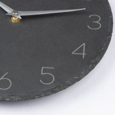 Logo trade promotional merchandise picture of: Slate wall clock GRAZ