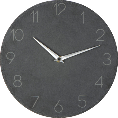 Logotrade corporate gift image of: Slate wall clock GRAZ