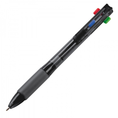 Logo trade advertising products image of: Plastic ballpen 4in1 NEAPEL