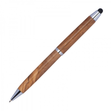Logo trade promotional product photo of: Wooden ballpen with touch function ERFURT