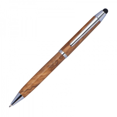 Logo trade promotional products picture of: Wooden ballpen with touch function ERFURT