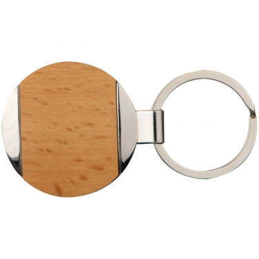 Logotrade corporate gift picture of: Wooden keyring LANGHAUS