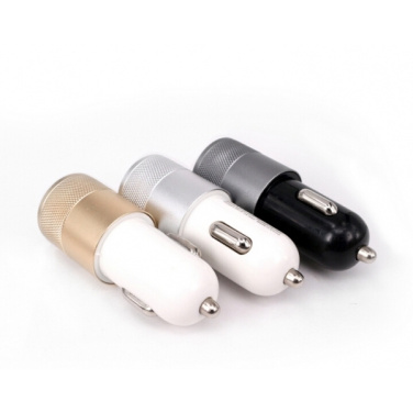 Logo trade promotional merchandise photo of: Metal car charger