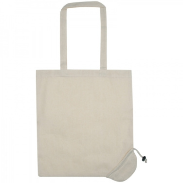 Logo trade promotional gift photo of: Foldable cotton bag KLEHOLM