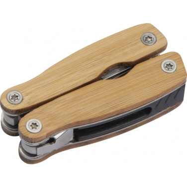Logotrade corporate gift picture of: Multifunction tool bamboo LEEDS