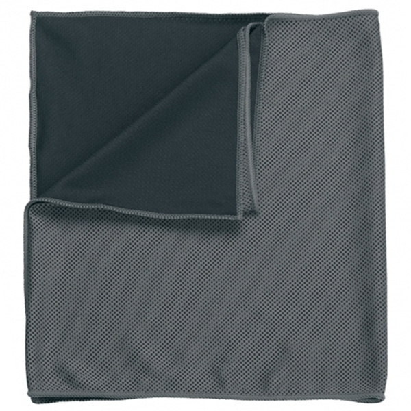 Logo trade promotional products image of: Towel LANAO Schwarzwolf