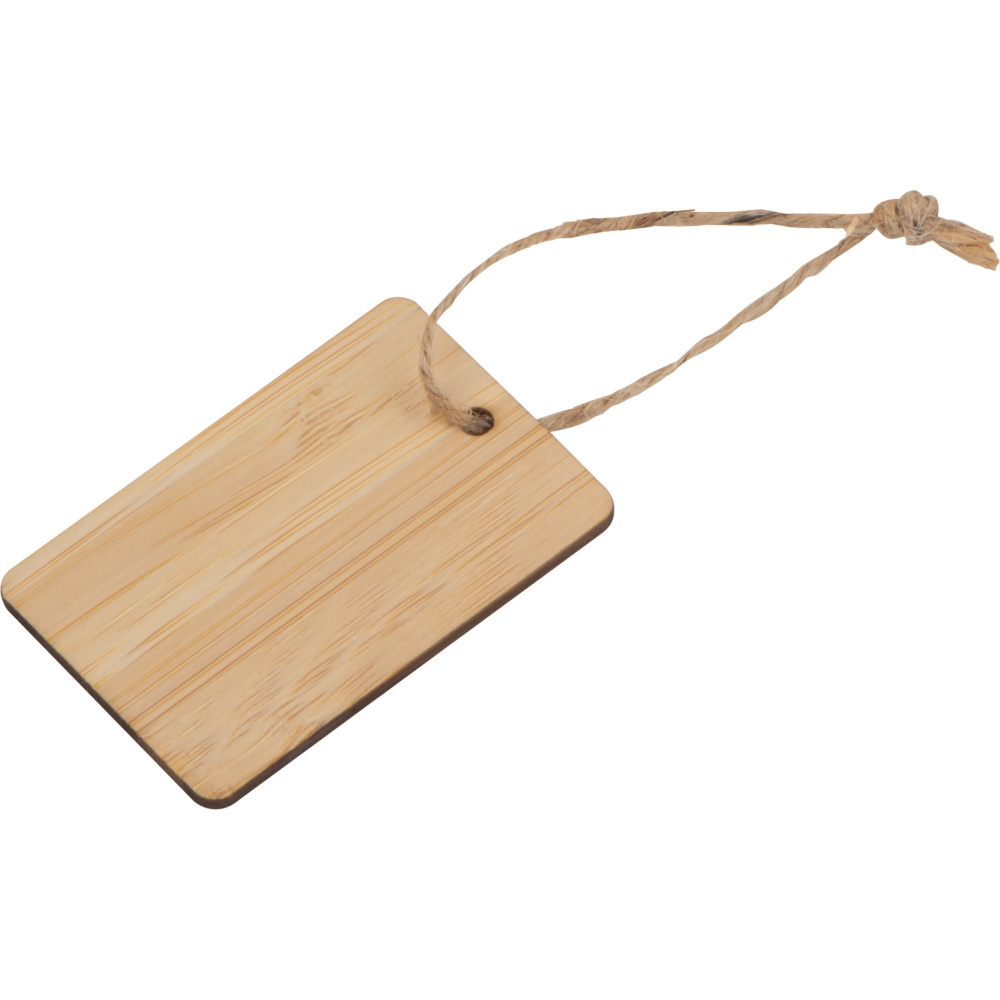 Logotrade promotional merchandise photo of: Bamboo Pendant SALAMANCA