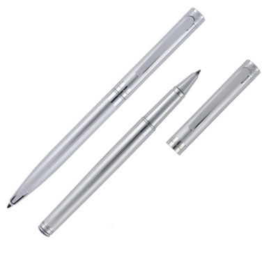 Logo trade promotional merchandise photo of: Writing set ballpoint pen & roller RENEE Pierre Cardin