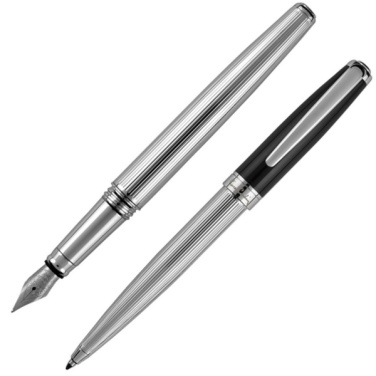 Logo trade promotional merchandise image of: Writing set ballpoint pen & fountain pen CHRISTOPHE Pierre Cardin