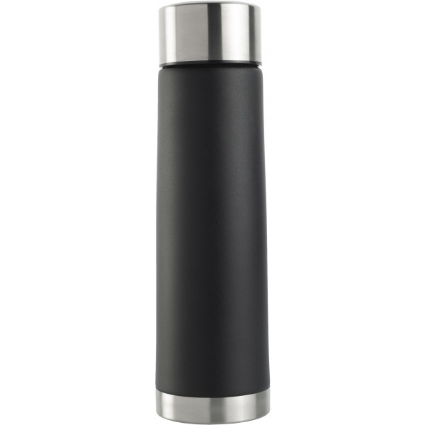 Logo trade promotional giveaways image of: Vacuum bottle RANGES Schwarzwolf