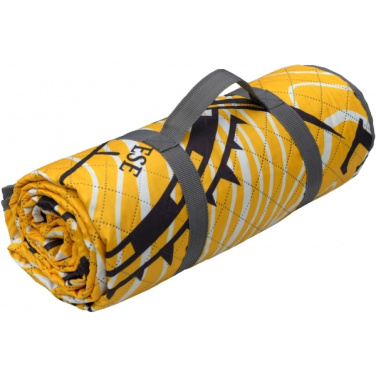 Logotrade business gifts photo of: Foldable picnic blanket ALVERNIA Schwarzwolf