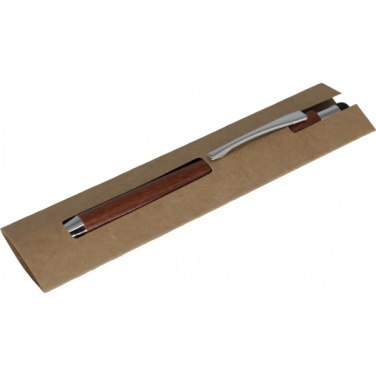 Logotrade promotional merchandise picture of: Wooden ballpen BILZEN