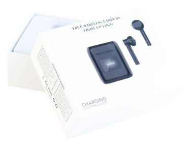 Logotrade business gifts photo of: Wireless earbuds with light up logo