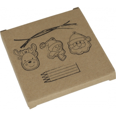 Logotrade advertising product image of: Christmas tree tag painting set DRESDEN