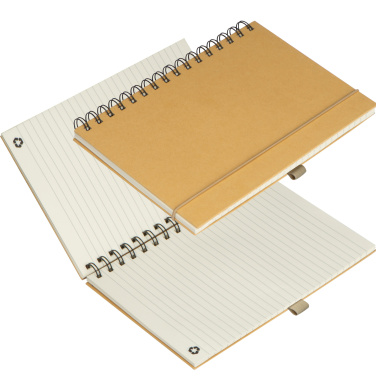 Logo trade promotional gifts picture of: Cardboard notebook SILKEBORG