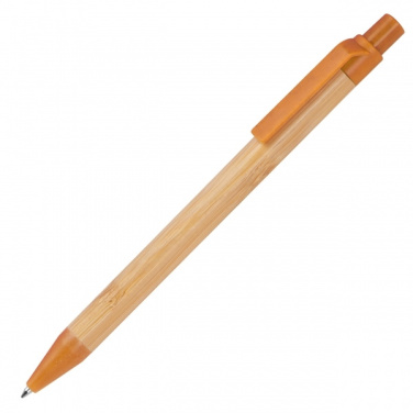 Logo trade promotional giveaway photo of: Wheatstraw and bamboo ballpen HALLE