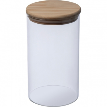 Logo trade promotional items picture of: Borosilicate container ONTARIO 1000 ml