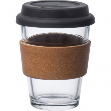 Logo trade promotional items image of: Glass drinking cup WROCŁAW 350ml