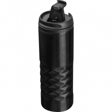 Logo trade promotional giveaway photo of: Thermal stainless steel mug SANTANDER 500 ml