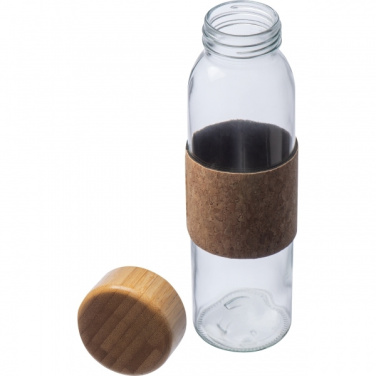 Logo trade corporate gifts image of: Glass bottle SKOPJE 500 ml