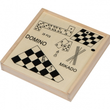 Logo trade advertising product photo of: Wooden game collection RIGA