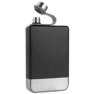 Logo trade promotional items picture of: Hip flask set TAHAT Schwarzwolf