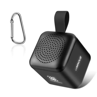 Logo trade promotional product photo of: Mini speaker with enlighted logo for engraving